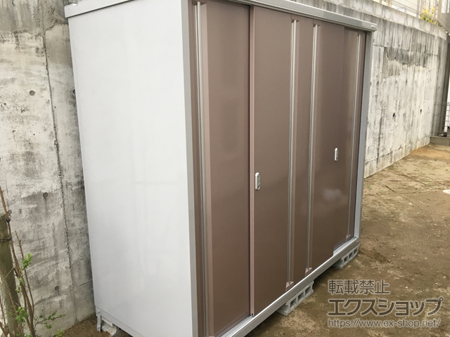 福岡県北九州市のの物置・屋外倉庫 シンプリー 一般型 2160×905×1903 MJX-219E-P-AR 施工例