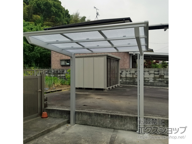 香川県丸亀市ののサイクルポート・駐輪場 ネスカFミニ (フラットスタイル) 積雪〜20cm対応 施工例