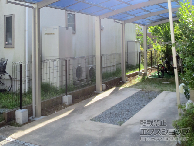 千葉県柏市ののフェンス・柵 イーネットフェンス2F型 自由柱 施工例