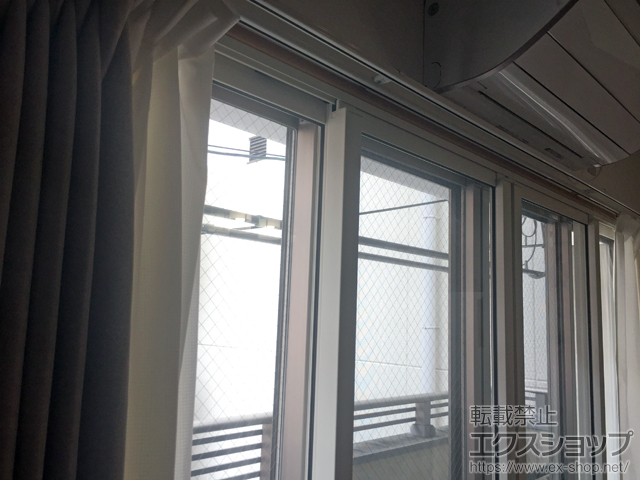 大阪府大阪市のの二重窓（内窓） インプラス ダストバリア仕様 引違い窓 変則4枚建 施工例