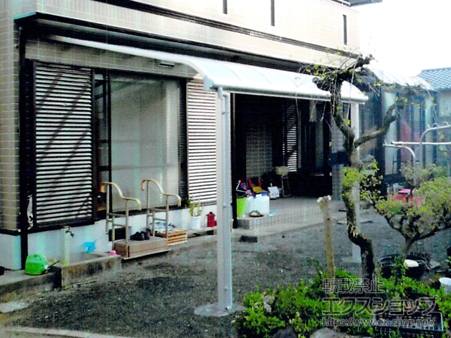 熊本県合志市ののテラス屋根 ヴェクターテラス R型 テラスタイプ 単体 積雪〜20cm対応 施工例