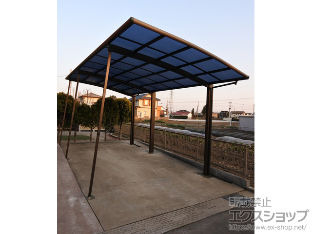 栃木県下野市ののカーポート レイナポートグラン 延長　積雪〜20cm対応 施工例