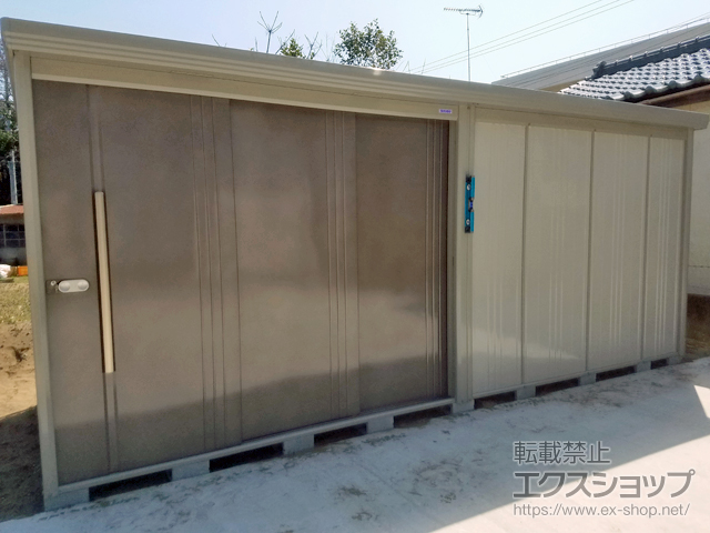 千葉県旭市のの物置・屋外倉庫 Mr.ストックマンダンディ 一般型 5079×1922×2110 ND-5019-B 施工例