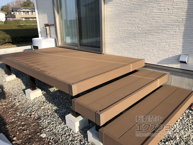 静岡県富士市ののウッドデッキ リウッドデッキ 200 施工例