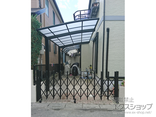 埼玉県草加市ののカーポート ネスカR (ラウンドスタイル) 積雪〜20cm対応 施工例