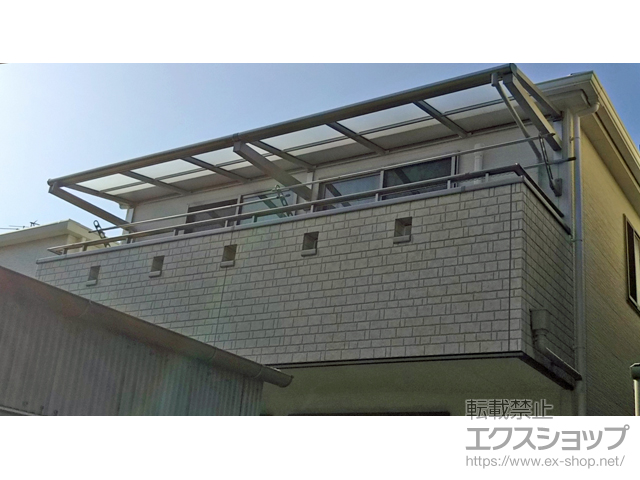 愛知県名古屋市ののバルコニー・ベランダ屋根 ヴェクターテラス F型 ルーフタイプ 連棟 積雪〜20cm対応 施工例