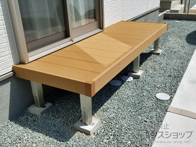 三重県四日市市ののウッドデッキ リウッドデッキ 200 施工例