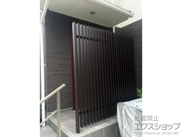 神奈川県横浜市ののフェンス・柵 プログコートフェンス M1型 マテリアルカラー 間仕切りタイプ 施工例