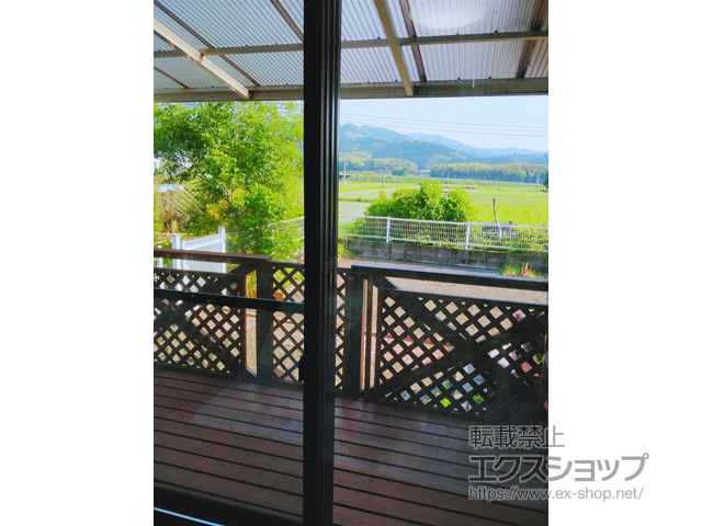 宮崎県北諸県郡三股町のの二重窓（内窓） インプラス ダストバリア仕様 引違い窓 2枚建 アルミレール枠仕様 施工例