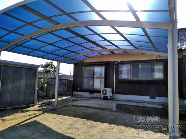 鳥取県米子市ののカーポート レイナツインポートグラン　積雪〜20cm対応 施工例