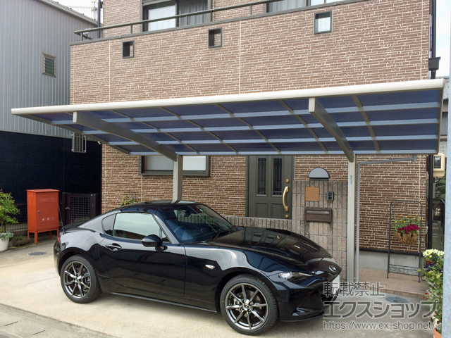 愛知県丹羽郡扶桑町ののカーポート プレシオスポート 積雪〜20cm対応 施工例
