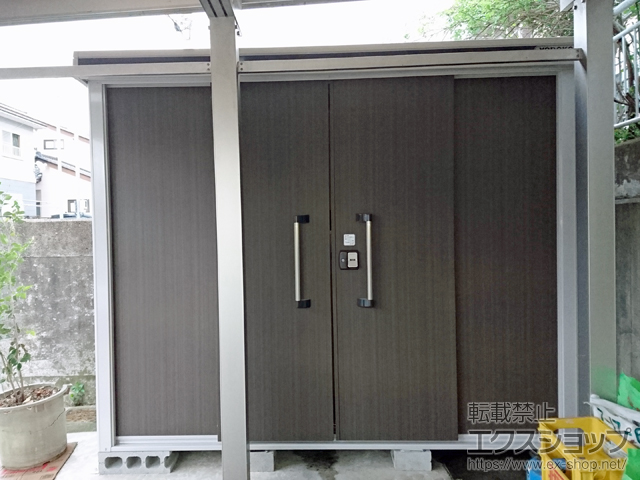 石川県金沢市のの物置・屋外倉庫 エルモ 積雪型 2570×820×2125 LMDS-2508-DW 施工例