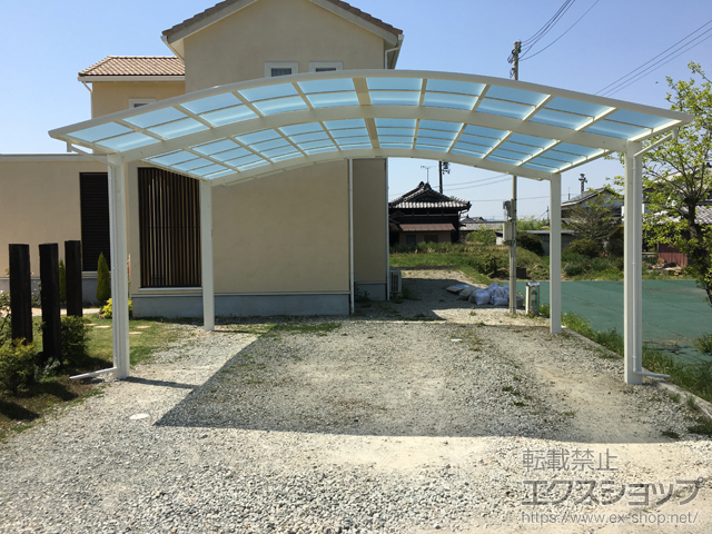 兵庫県神崎郡福崎町ののカーポート レイナツインポートグラン　積雪〜20cm対応 施工例