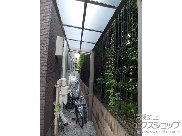 東京都世田谷区ののテラス屋根 フーゴF 独立テラスタイプ 単体 積雪〜20cm対応 施工例