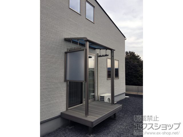 群馬県太田市ののウッドデッキ 樹ら楽ステージ 木彫 施工例