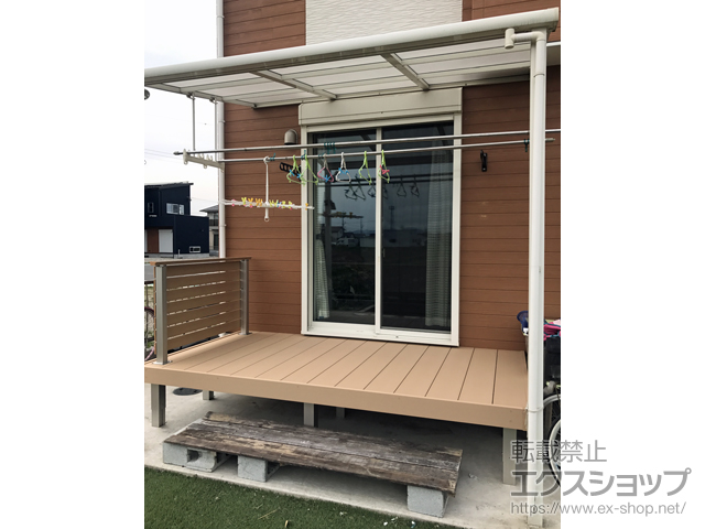 三重県多気郡明和町ののウッドデッキ リウッドデッキ 200 施工例