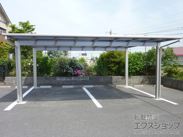 長崎県諫早市ののカーポート エフルージュ ツイン 積雪〜20cm対応 施工例