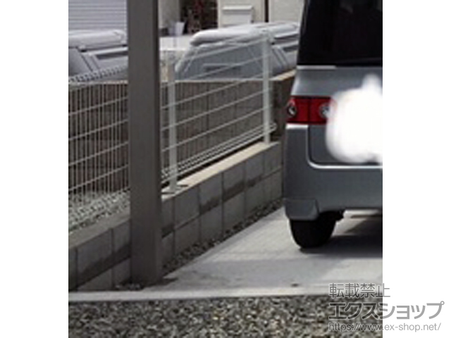 兵庫県川辺郡猪名川町ののフェンス・柵 ハイグリッドフェンス　N8型 フリーポールタイプ 施工例