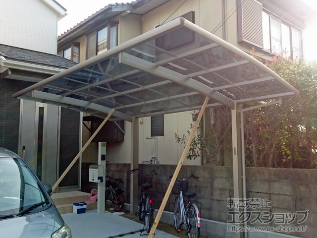 佐賀県佐賀市ののカーポート プレシオスポート 積雪〜20cm対応 施工例