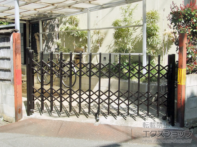 千葉県松戸市ののカーゲート トリップゲート 傾斜地専用型 ノンレール 片開き 26S 施工例