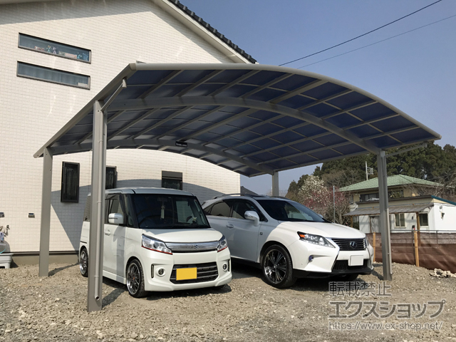 茨城県稲敷郡美浦村ののカーポート レイナツインポートグラン　積雪〜20cm対応 施工例