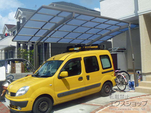 千葉県船橋市ののカーポート ネスカR (ラウンドスタイル) 積雪〜20cm対応 施工例