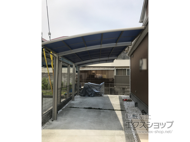 奈良県香芝市ののカーポート レイナポートグラン 延長　積雪〜20cm対応 施工例