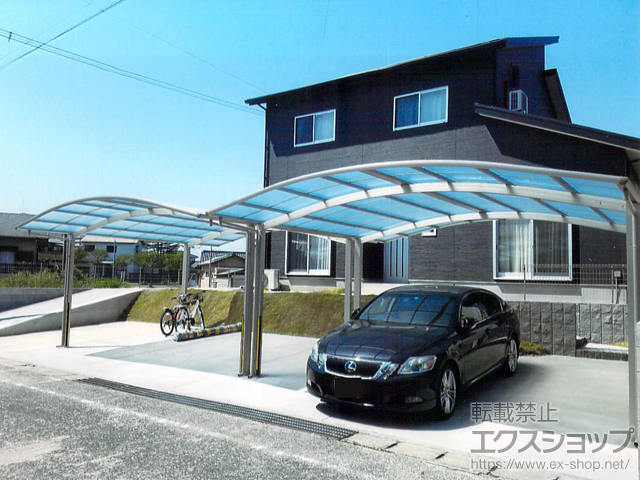 福岡県遠賀郡芦屋町ののカーポート レイナツインポートグラン　積雪〜20cm対応 施工例