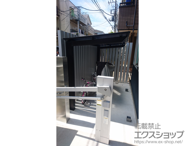 神奈川県横浜市ののサイクルポート・駐輪場 ネスカFミニ (フラットスタイル) 積雪〜20cm対応 施工例