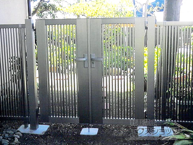 神奈川県横須賀市ののフェンス・柵 ライシスフェンス 2型 細たて桟 フリーポールタイプ 施工例