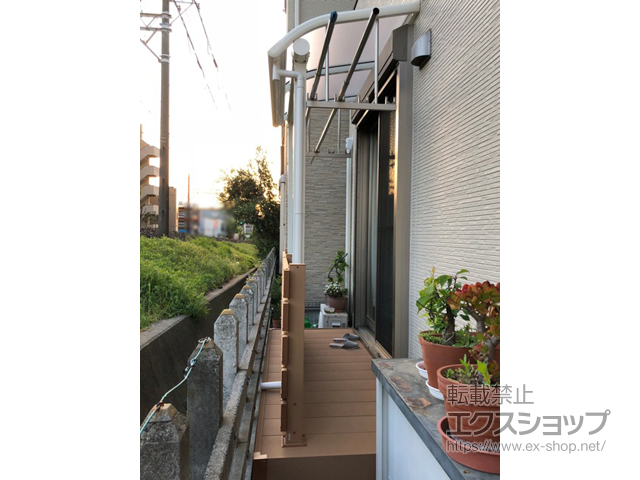 東京都葛飾区ののテラス屋根 ヴェクターテラス R型 テラスタイプ 単体 積雪〜20cm対応 施工例