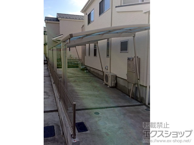 千葉県松戸市ののカーポート レイナポートグラン 縦連棟　積雪〜20cm対応 施工例