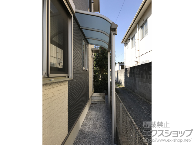 栃木県鹿沼市ののテラス屋根 ヴェクターテラス R型 テラスタイプ 単体 積雪〜20cm対応 施工例