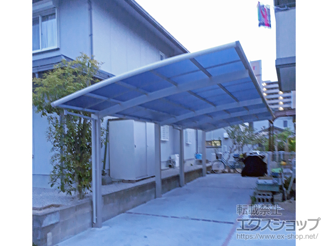 福岡県筑紫野市ののカーポート レイナポートグラン 縦連棟　積雪〜20cm対応 施工例