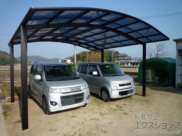 岡山県瀬戸内市ののカーポート レイナツインポートグラン　積雪〜20cm対応 施工例