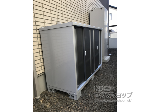 福島県福島市のの物置・屋外倉庫 シンプリー 一般型 1940×755×1303 MJX-197C-PG 施工例