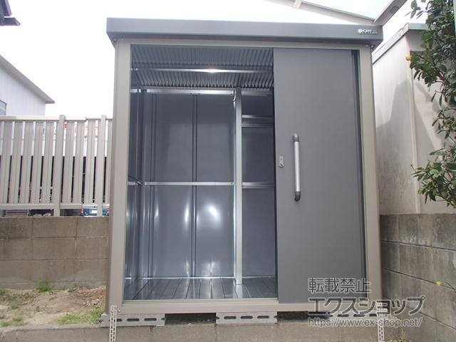 福岡県福岡市ののフェンス・柵 シンプレオフェンスST1型 縦スリット 自由柱施工 施工例