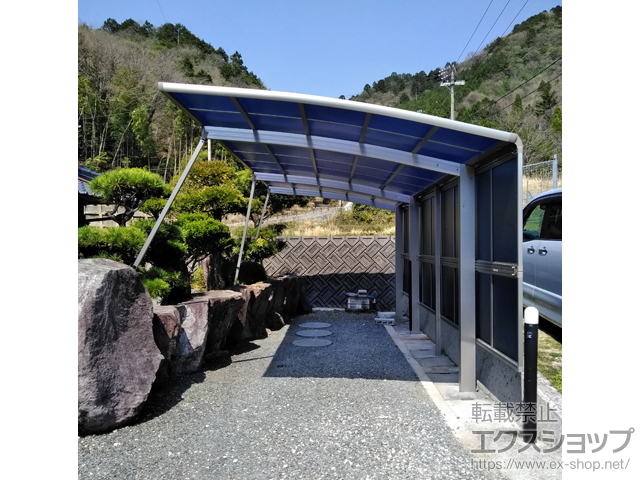 兵庫県多可郡多可町ののカーポート レイナポートグラン 延長　積雪〜20cm対応 施工例