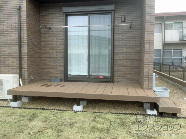 栃木県那須塩原市ののウッドデッキ リウッドデッキ 200 施工例