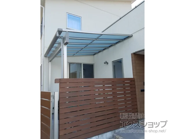 石川県白山市のYKKAPのテラス屋根 ヴェクターテラス F型 1500 テラスタイプ 単体 積雪〜50cm対応 施工例