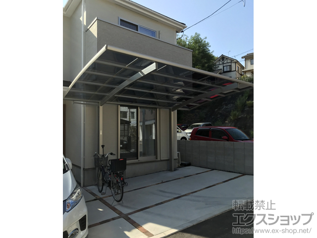 広島県広島市ののカーポート レイナポートグラン　積雪〜20cm対応 施工例