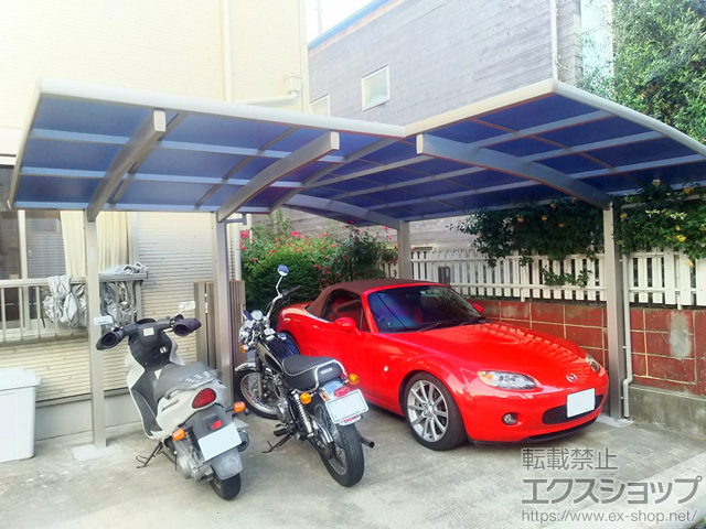 東京都世田谷区ののカーポート プレシオスポート 積雪〜20cm対応 施工例