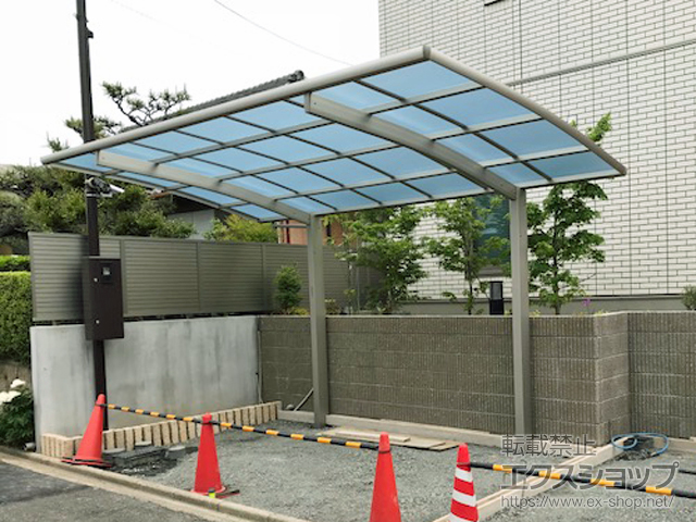 愛知県名古屋市ののフェンス・柵 プレスタフェンス 5型 横目隠し フリーポールタイプ 施工例