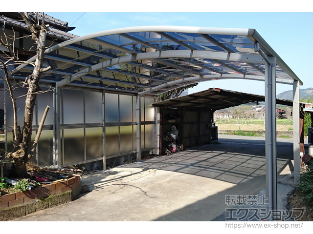 熊本県八代市ののカーポート レイナツインポートグラン　積雪〜20cm対応 施工例