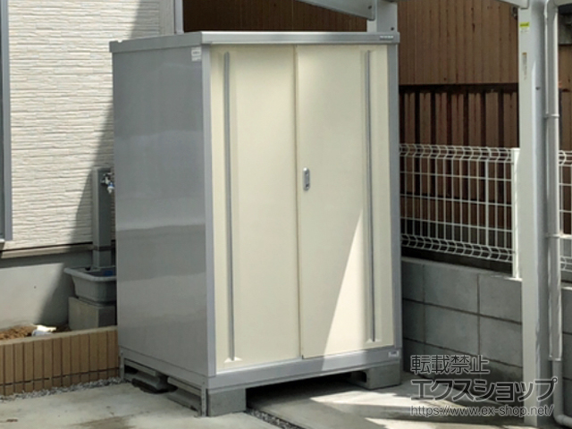 埼玉県南埼玉郡宮代町のの物置・屋外倉庫 シンプリー 一般型 1100×905×1603 MJX-119D-P-FW 施工例