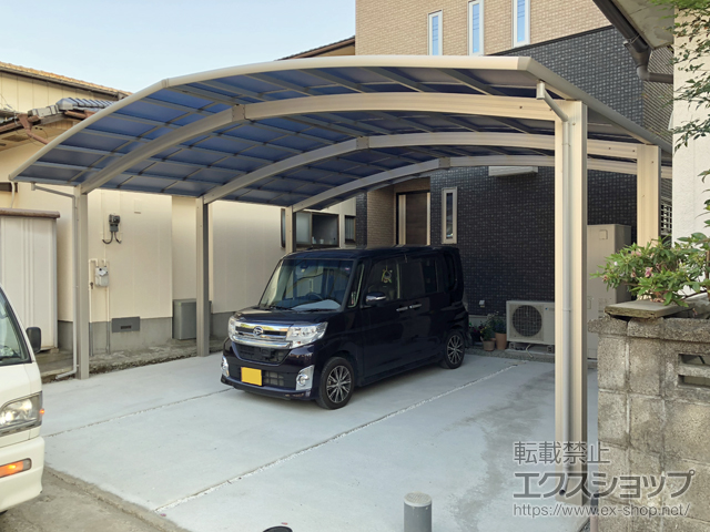 熊本県山鹿市ののカーポート レイナトリプルポートグラン　積雪〜20cm対応 施工例