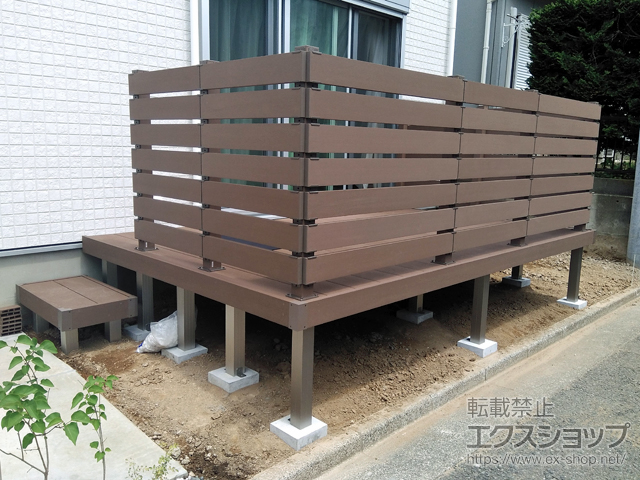 神奈川県茅ヶ崎市ののウッドデッキ リウッドデッキ 200 施工例