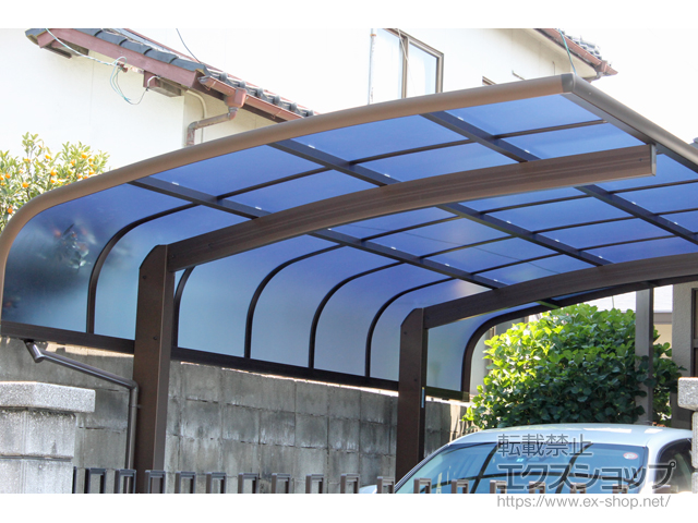 山口県下関市ののカーポート レイナキャップポートグラン　積雪〜20cm対応 施工例