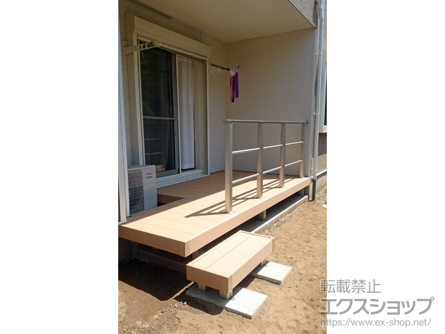 千葉県千葉市ののウッドデッキ リウッドデッキ 200 施工例