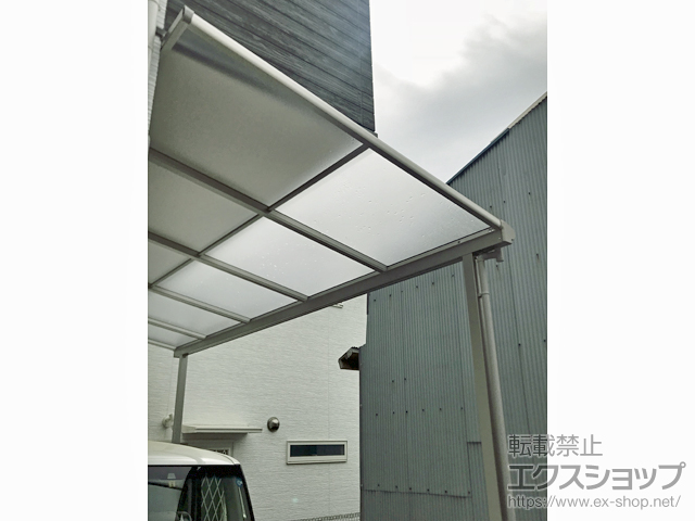 大阪府箕面市ののテラス屋根 ヴェクターテラス F型 テラスタイプ 単体 積雪〜20cm対応 ※張り出し納まり 施工例